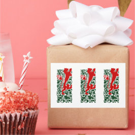 Will Bradley Heraldic Lion Rechteckiger Aufkleber