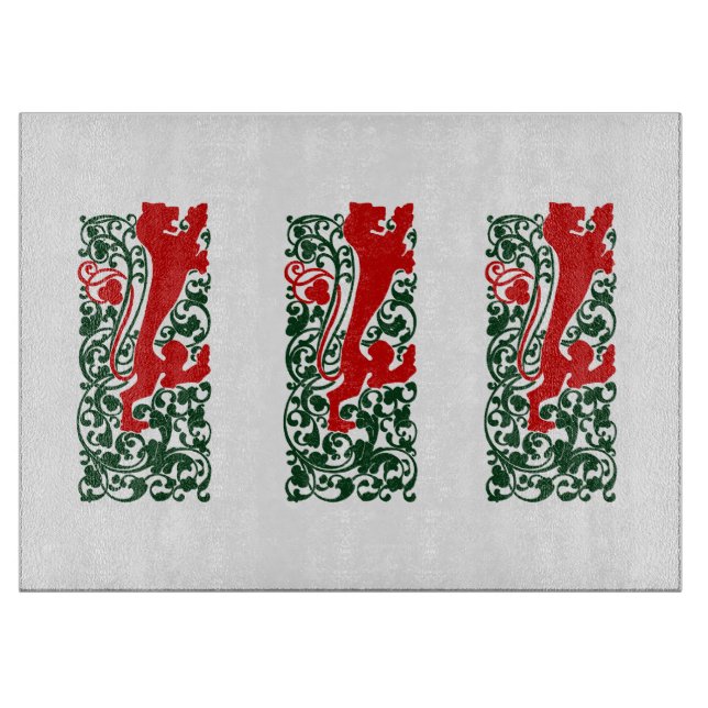 Will Bradley Heraldic Lion Schneidebrett (Vorderseite)