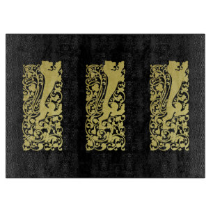 Will Bradley Heraldic Lion Schneidebrett