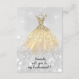 Will Bridesmaid Glitzer Diamond Dress Princess Einladung