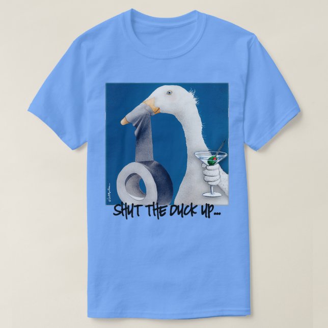 Will Bullas schloss die Ente mit Späßen T-Shirt (Design vorne)