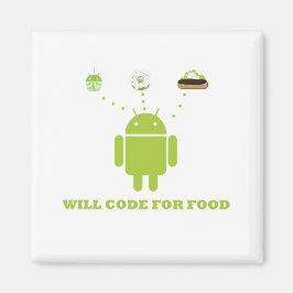 Will Code for Food (Android Software Developer) Magnet