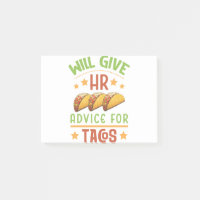 Will Give HR Advice for Tacos Funny Human Resource