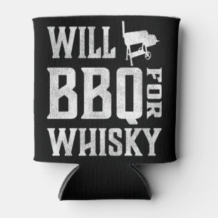 Will GRILLEN for Whisky - Funny Offset Grillmaster Dosenkühler
