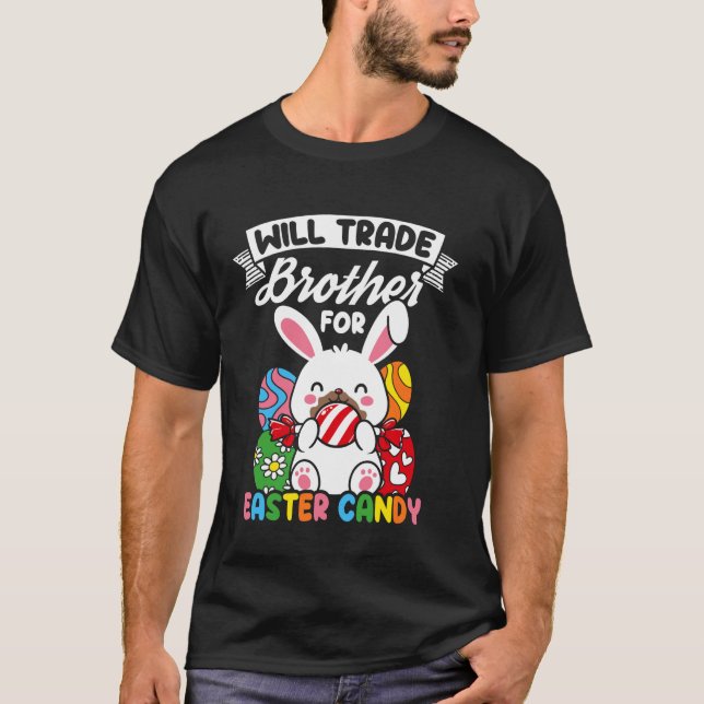 WILL HANDEL Bruder für Ostern KANDY Osterhase H T-Shirt (Vorderseite)