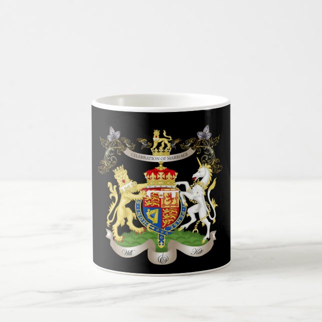 Will+Kate Memorabilia Tasse, anpassbare Farbe! Kaffeetasse (Mittel)