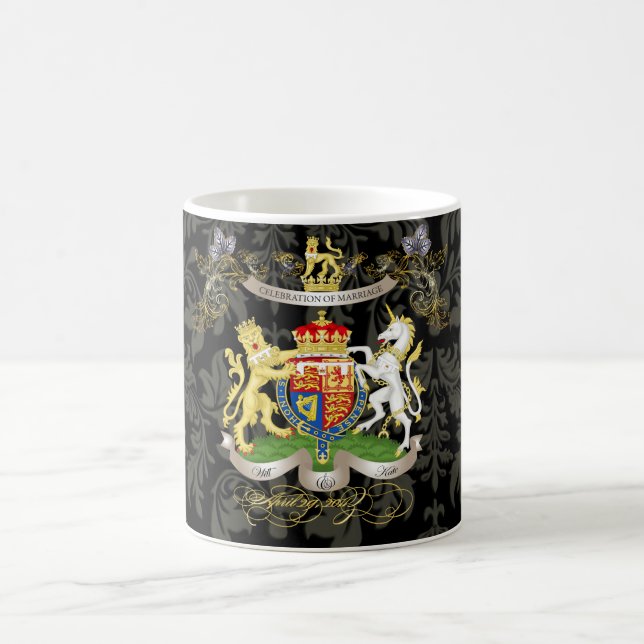 Will+Kate Memorabilia Tasse, anpassbare Farbe! Kaffeetasse (Mittel)