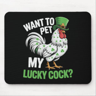 Will mein Glückspetir für lustigen St. Patrick Män Mousepad