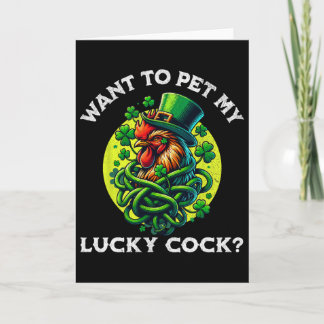 Will meinen glücklichen lustigen St. Patrick's Day Karte