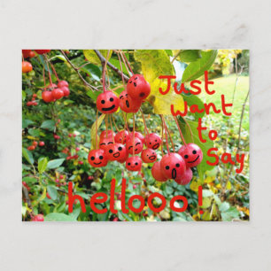Will nur Hallo sagen! Postkarte