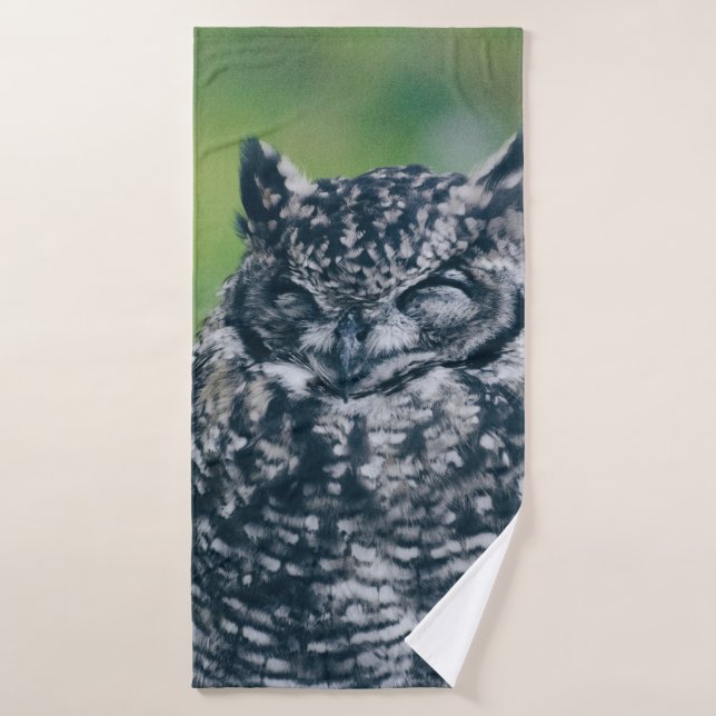 WILL OWL DANS LA FORÊT FRANÇAISE (Serviette de bain)