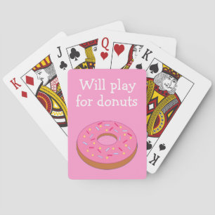 Will Play für Donuts Spaß Grafik Spielkarten