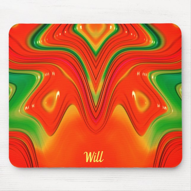 WILL ~ Red Green and Yellow Design Mousepad (Vorne)
