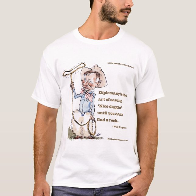 Will Rogers & Quote T-Shirt (Vorderseite)