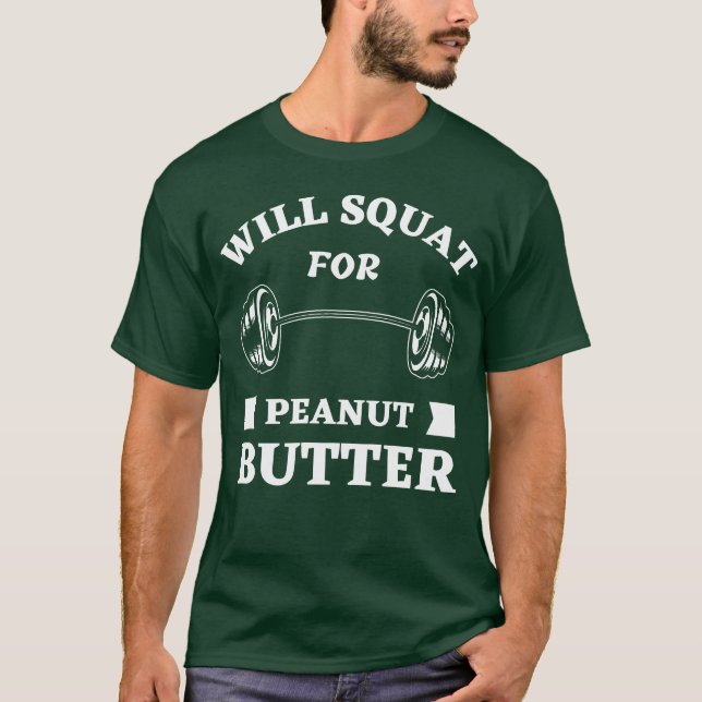 Will Squat For Peanut Butter aesthetic 70s music v T-Shirt (Vorderseite)