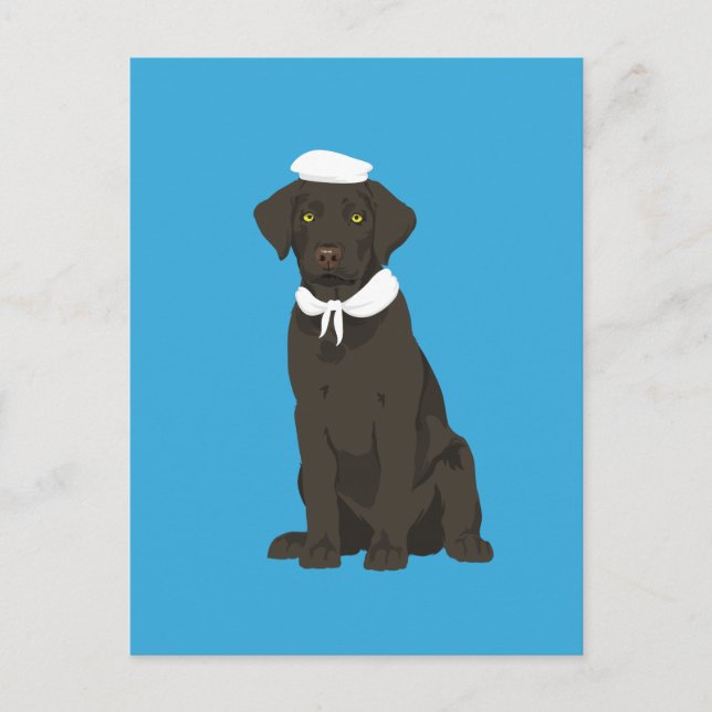 Will the Brown Labrador Retriever Postkarte (Vorderseite)