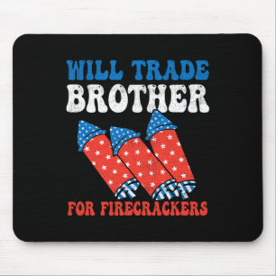 Will Trade Brother für Feuerwehrleute 4. Juli Fi Mousepad
