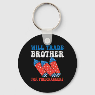 Will Trade Brother für Feuerwehrleute 4. Juli Fi Schlüsselanhänger
