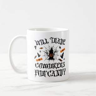 Will Trade Coworker for Candy Funny Halloween Kaffeetasse