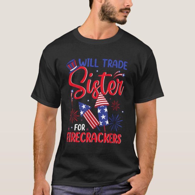 Will Trade Sister der Feuerwehrmänner Fireworks 4t T-Shirt (Vorderseite)
