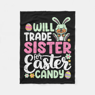 Will Trade Sister für Ostern Candy Funny Boys Todd Fleecedecke
