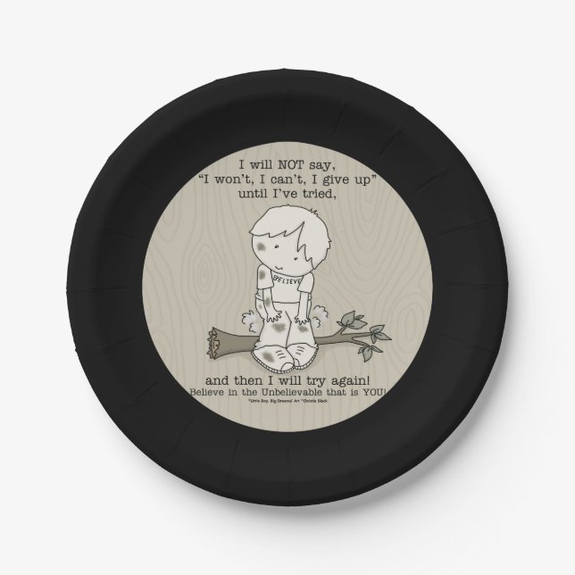 Will wieder versuchen pappteller (Vorderseite)