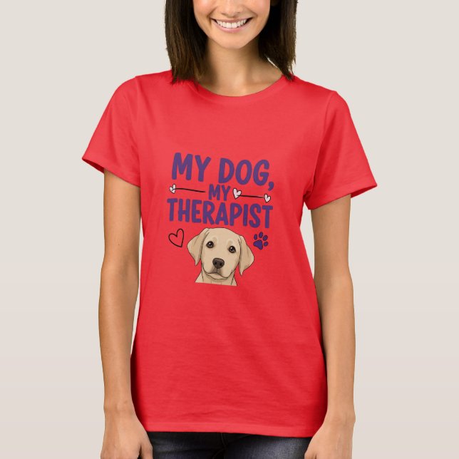 Will Work for Dog Treats Tee for Dog Parents  (Vorderseite)
