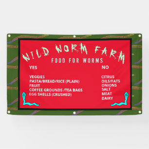 WILL WORM FARM FÜTTERND INSTRUCTION BANNER
