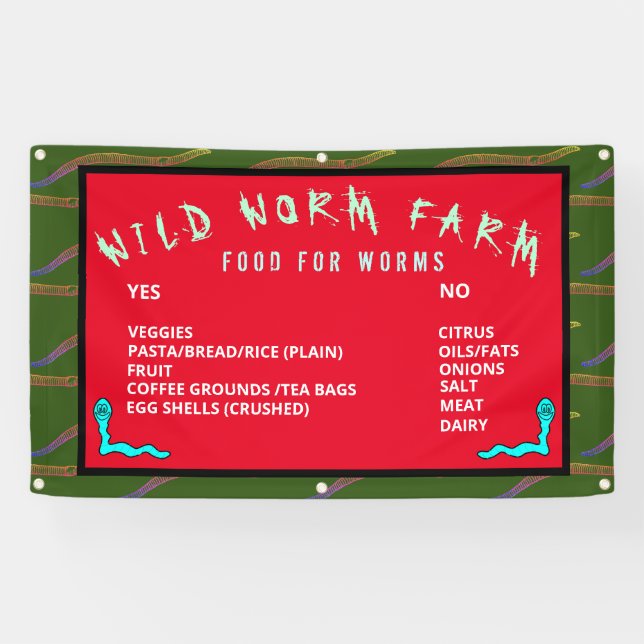 WILL WORM FARM FÜTTERND INSTRUCTION BANNER (Horizontal)