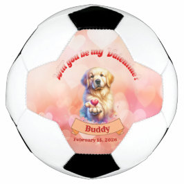Will you be mine Valentine? personalized  Fußball