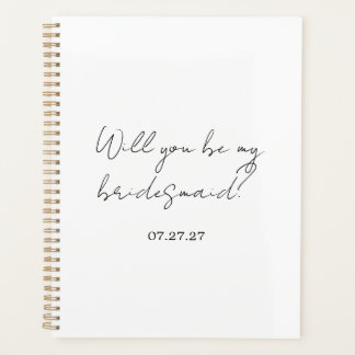 Will You Be My Bridesmaid Custom Cursive