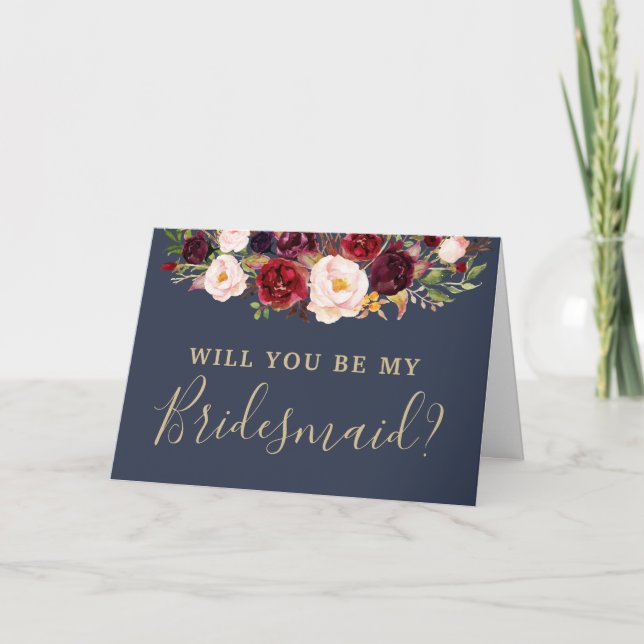 Will you be my Bridesmaid? Einladung (Vorderseite)