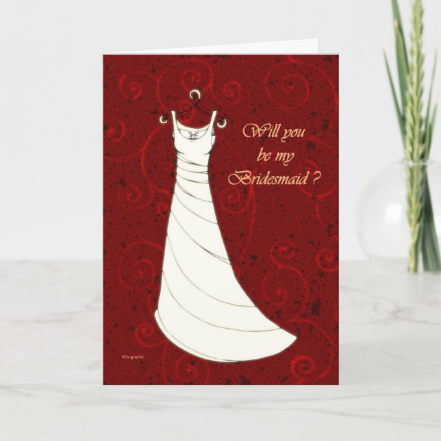 Will you be my Bridesmaid? Einladung (Vorderseite)