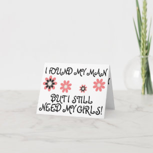 Will You Be My Bridesmaid? (flowers) Einladung