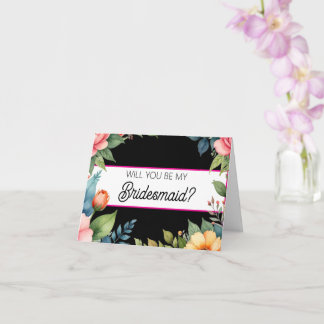 Will you be my Bridesmaid proposal card Karte