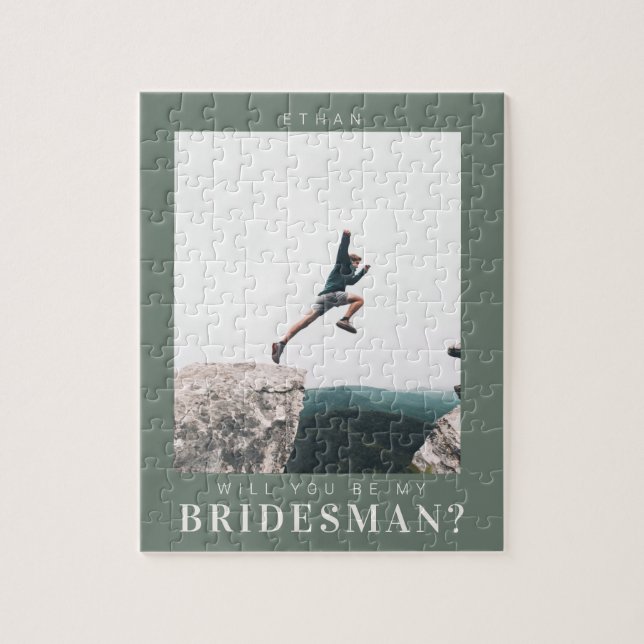 Will you be my Bridesman Minimalist Photo Modern (Vertikal)