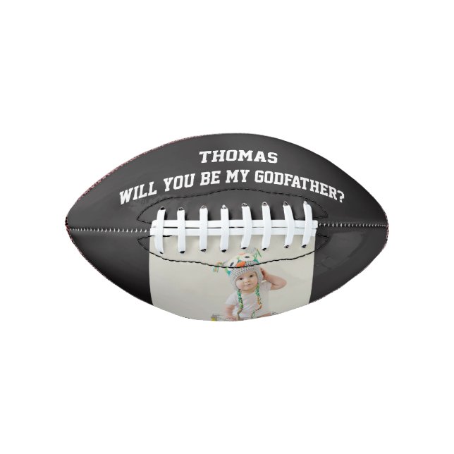 Will You Be My Godfather Godparent Proposal Men Football (Vorderseite)