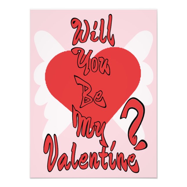 Will You Be My Valentine? Fotodruck (Vorne)
