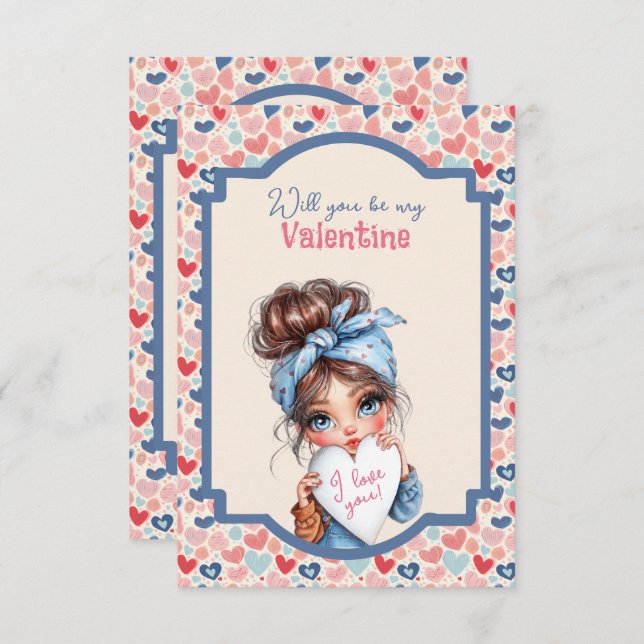 Will You Be My Valentine Teen  (Vorne/Hinten)