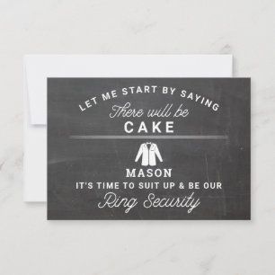 Will You Be Our Ring Security Proposal Card Dankeskarte