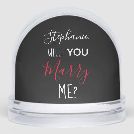 Will You Marry Me CUSTOM Photo Marriage Proposal  Schneekugeln