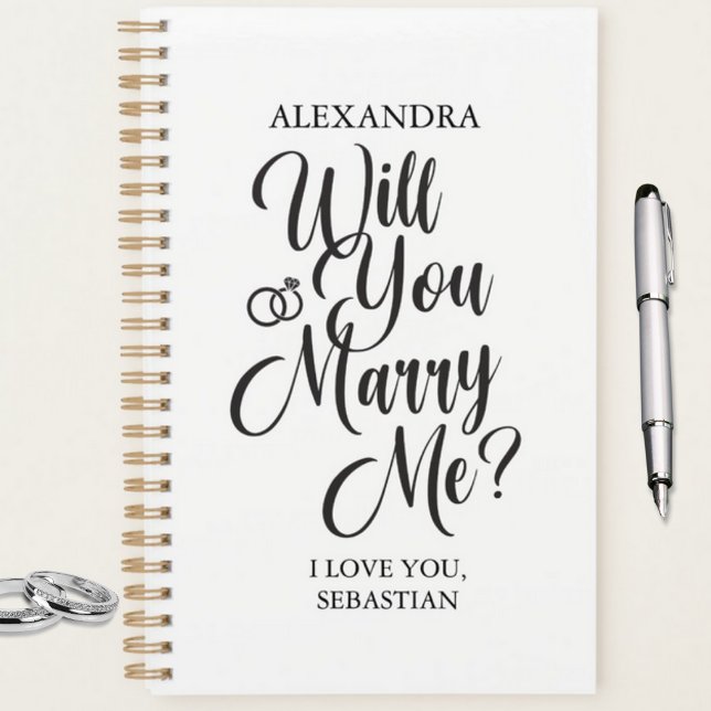 “Will You Marry Me?” Custom Wedding Planner Planer (Will You Marry Me? Let's Plan It. Personalized Wedding Planner - Proposal Idea)