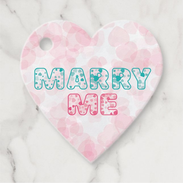 Will You Marry Me  Geschenkanhänger (Vorderseite)