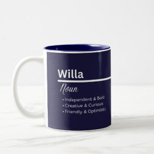 Willa personalisierte Kaffeetasse mit Namen