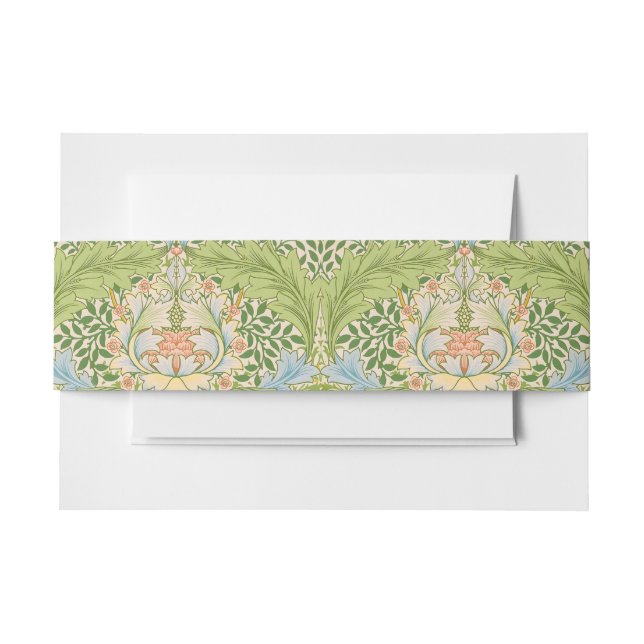 Willam Morris Myrtle Garden Floral Classic Einladungsbanderole (Vorderseite Beispiel)