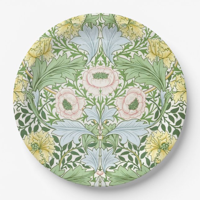 Willam Morris Myrtle Garden Floral Classic Pappteller (Vorderseite)