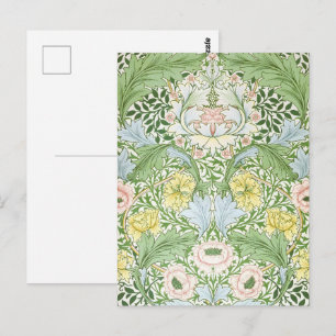 Willam Morris Myrtle Garden Floral Classic Postkarte