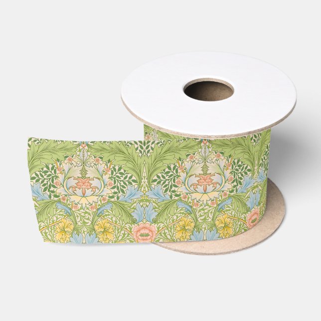 Willam Morris Myrtle Garden Floral Classic Satinband (Spule)