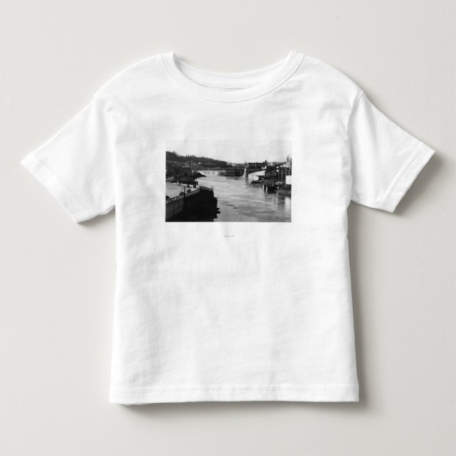 Willamette Fälle und Papiermühle-Oregon-Stadt Kleinkind T-shirt (Vorderseite)