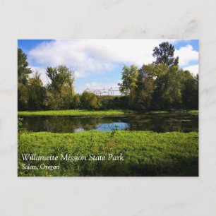 Willamette Mission Staat Park, Oregon Postkarte